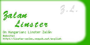 zalan linster business card